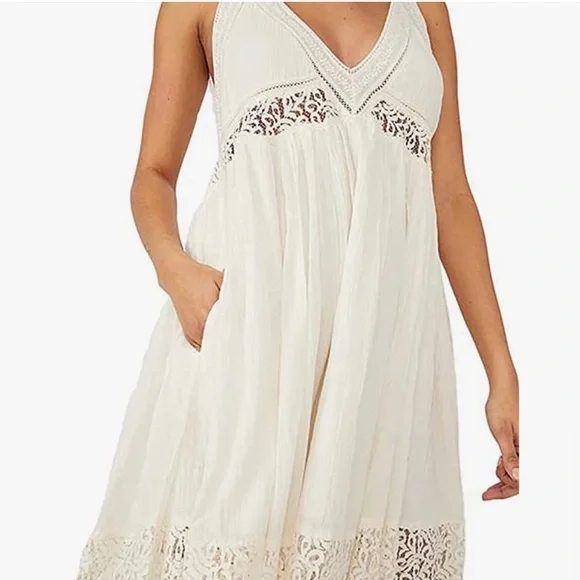FREE PEOPLE | carla lace maxi dress - ivory (small) - Picture 7 of 7